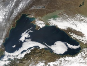 Снимок Черного моря из Космоса